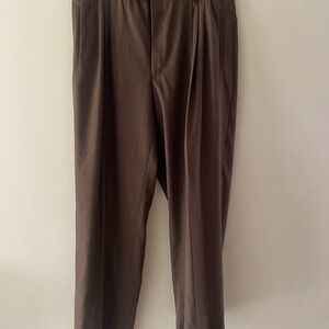 Sean John Men's Rich Brown Dress Trousers